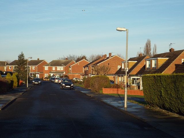 Houses along Greenfield Drive, Eaglescliffe