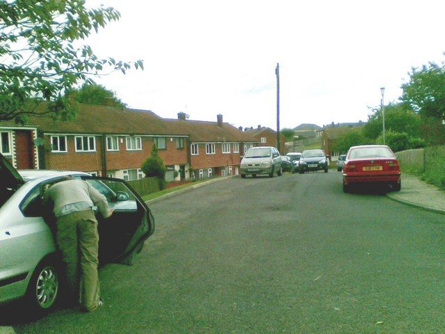 Houses and parked cars on Cornfield Road, Thornaby-on-Tees